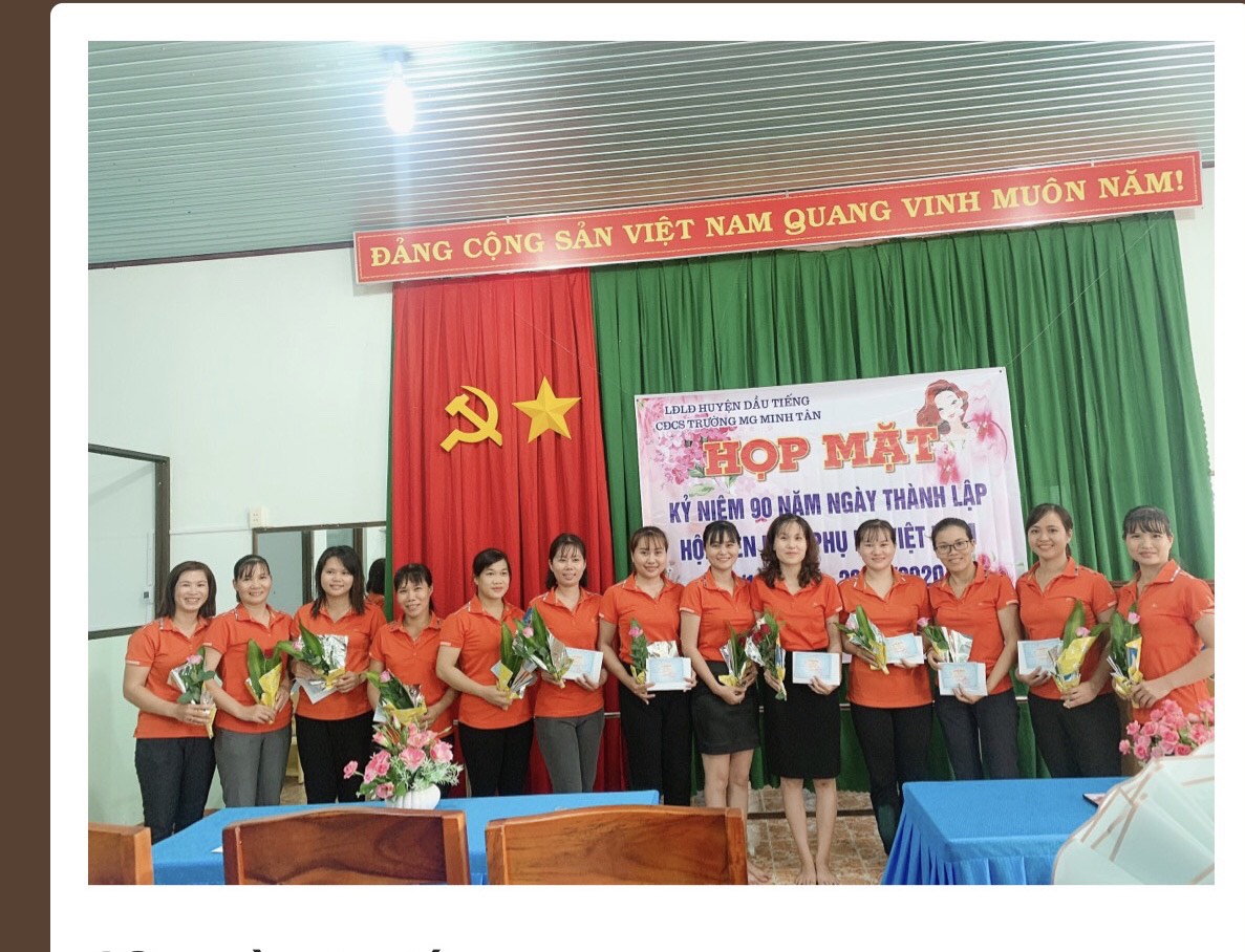 Họp mặt kỷ niệm ngày phụ nữ Việt Nam 20/10